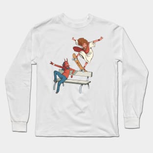 Jesus Skateboarding Long Sleeve T-Shirt